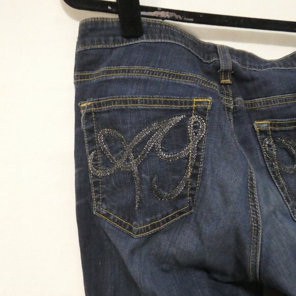 AG - ADRIANO GOLDSCHMIED - The Angel | 29R | Dark Wash Blue Straight Leg Jeans - Picture 10 of 16